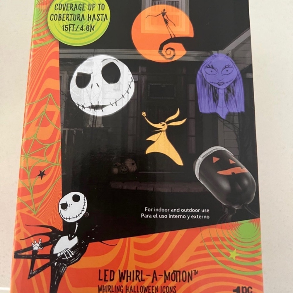 Nightmare Before Christmas Whirl of motion  projector  LED light